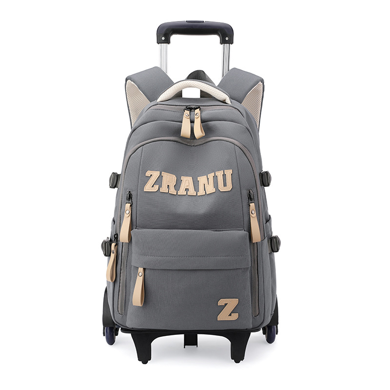 Mochila de pescado natural, mochila de ruedas para estudiantes de escuela primaria, mochila de espaldas para estudiantes de secundaria, hombros para estudiantes de secundaria