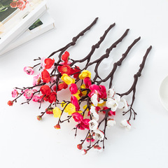 Simulated plum blossom wholesale fake wintersweet flower bonsai plum flower arrangement Chinese style furniture decoration photo props decoration