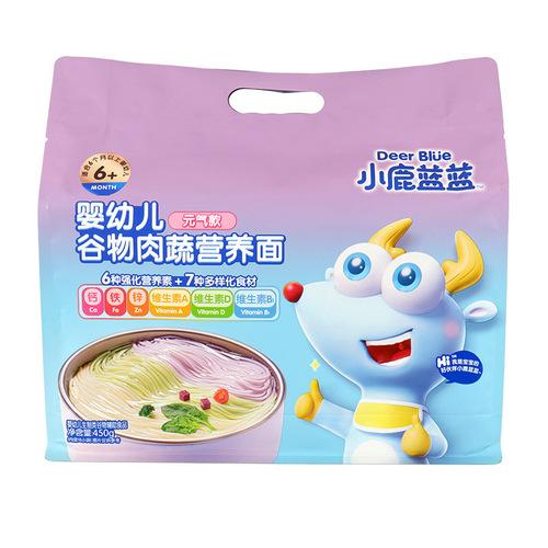 Blue Deer Blue Baby Organic Crumbles Noodles for 6-Month-Old Infants and Toddlers Snack Noodles Children's Noodles No Added Salt