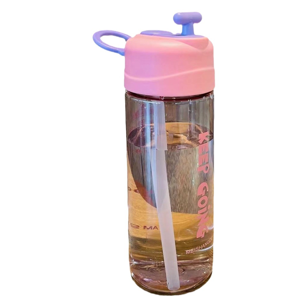 FUENTE fabricante meishangde 5855 pareja paja taza diversión recta regalo taza de plástico estudiante de la Oficina taza de agua