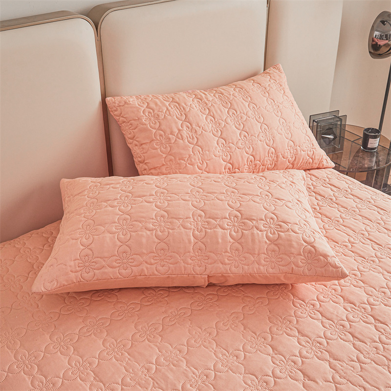 Comercio exterior fittedsheets impermeable colcha acolchada colcha al por mayor cubierta protectora del hotel cepillado cubierta de polvo aislamiento de orina