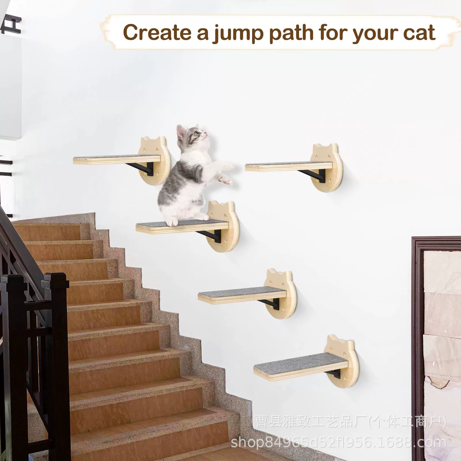 Трансграничная деревянная стена Кошачье гнездо домашний настенный кошачий прыжок стол деревянный кошачий игрушка угловая платформа ступенчатая подставка для скалолазания кошачий