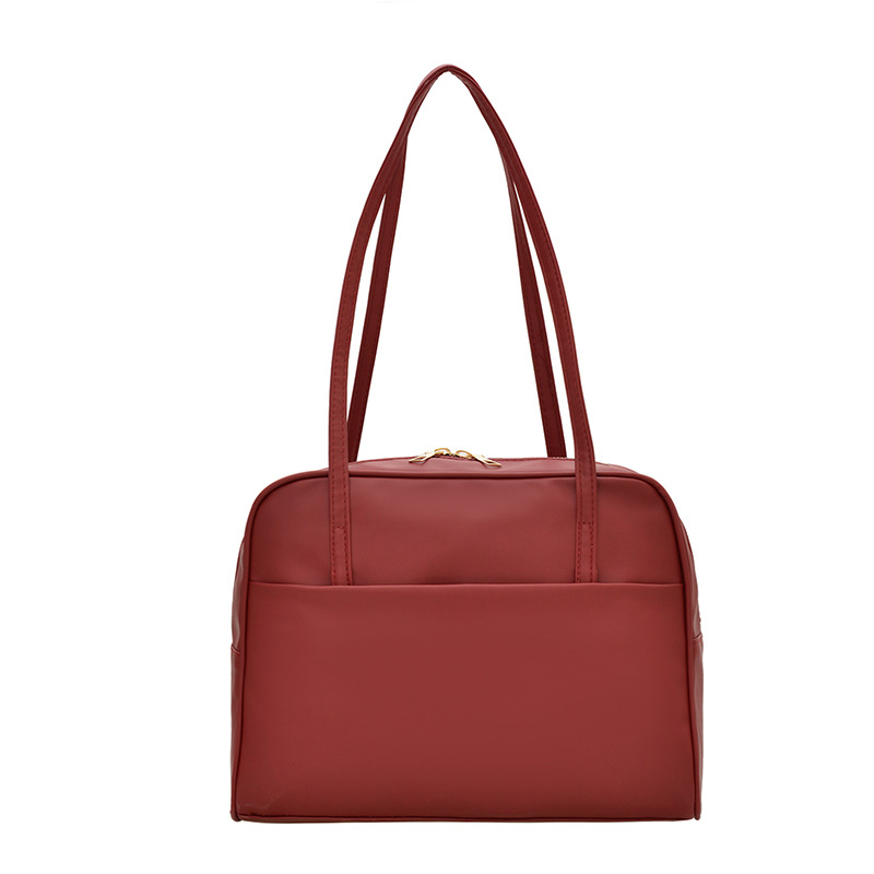 Bolsa de hombro de gran capacidad coreana para mujeres otoño 2024 nuevo bolso de brazo retro minimalista bolso de gran capacidad