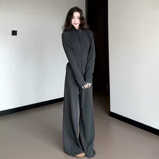 欧美跨境亚马逊休闲运动服套装女春秋季显瘦卫衣时尚阔腿裤两件套