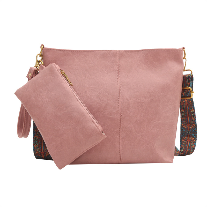 Nueva bolsa de hombro retro moda casual de gran capacidad bolsa de mano para mujeres 2024 moda de verano simple mochila