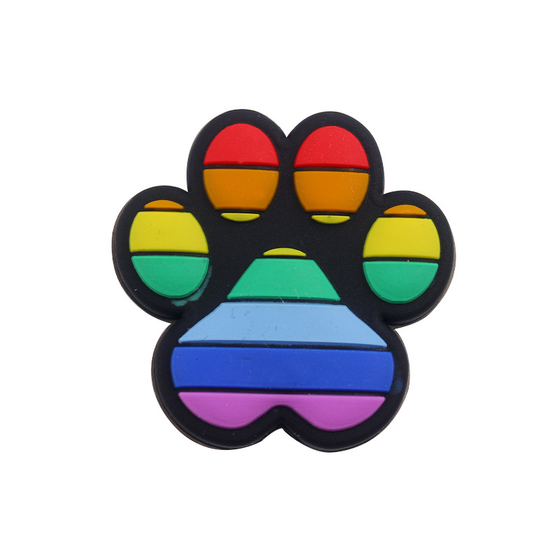 Productos para bebés dibujos animados animales de leopardo garra de perro perlas de silicona bebés DIY tetina cadena de dientes molares accesorios de pulsera de goma