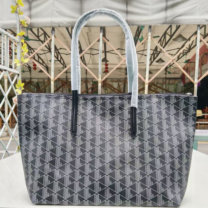 Cross-Border French Crocodile Bag, Large-Capacity Striped Print Bag, New Fashion Tote Bag, Women's Shoulder Bag, Cross-Body Bag