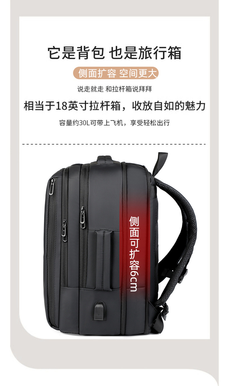 Backpacks for men, laptop bags for leisure and business travel, large-capacity schoolbags for middle school students, backpacks for men on business trips undefined