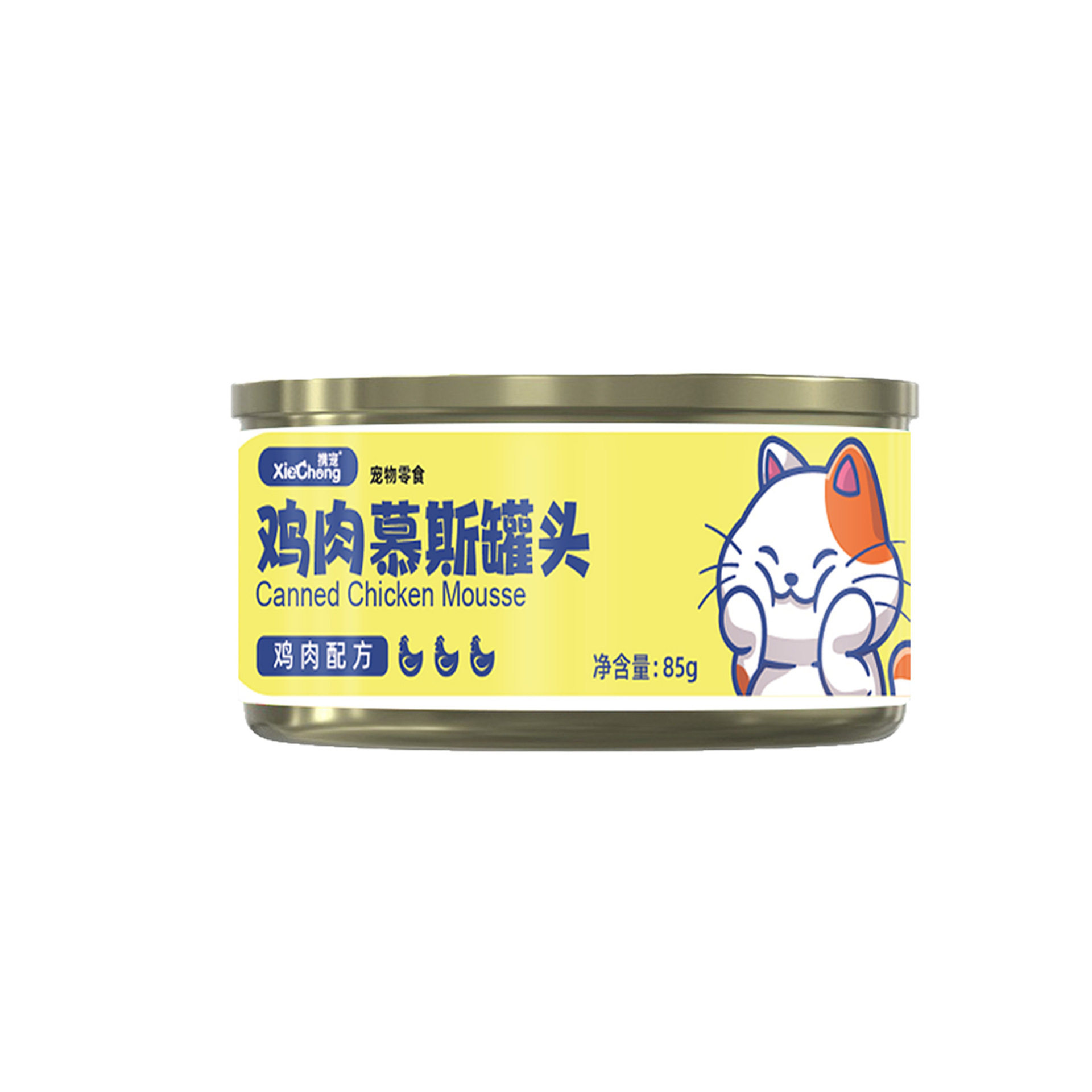 Mousse enlatada para gatos, carne enlatada, alimento básico para mascotas, bocadillos nutricionales, alimentos húmedos, alimentos para gatos, caja completa al por mayor.