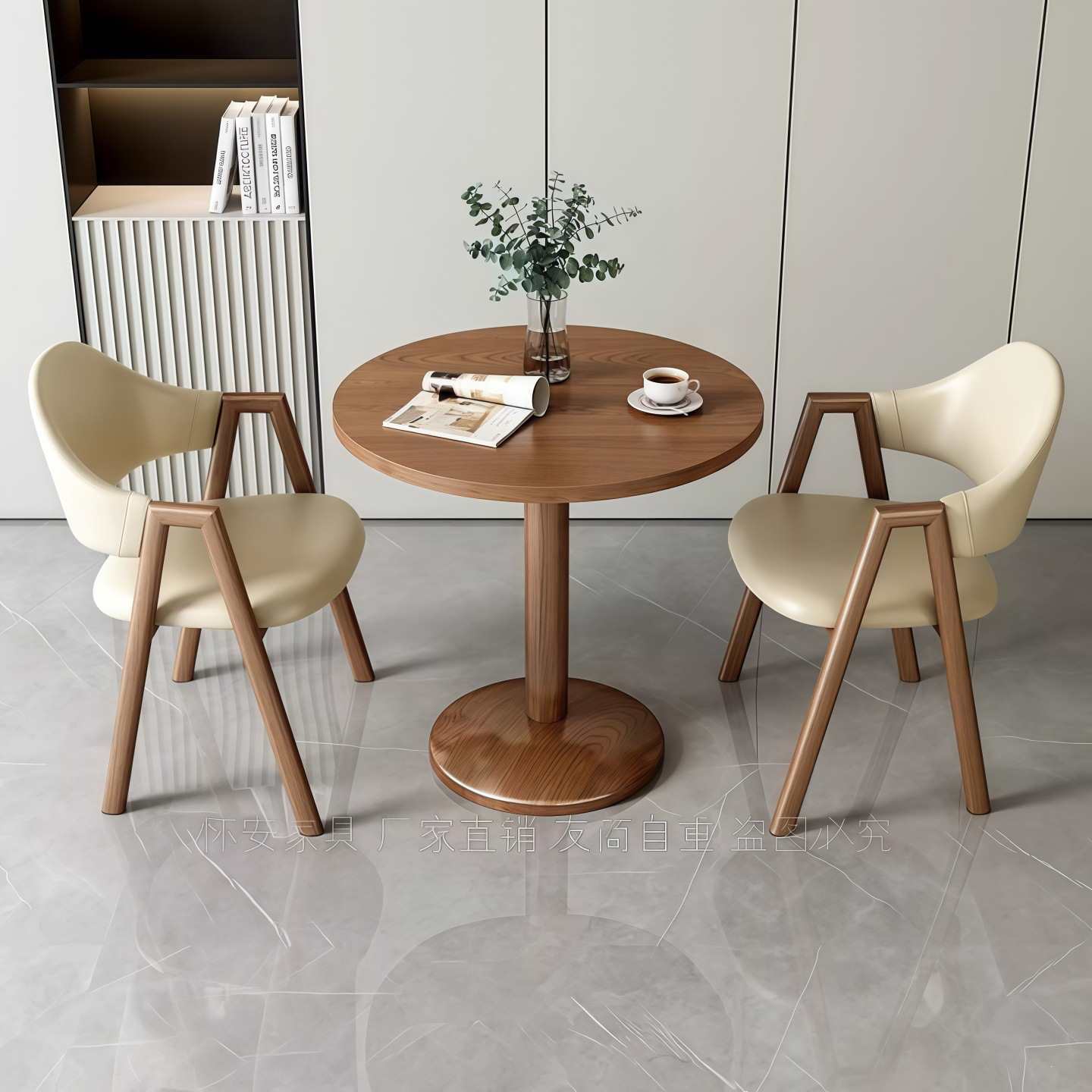 Simple Modern Casual Small Apartment Reception And Negotiation Table...