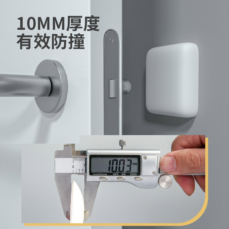 卸売「福」の文字入りドアハンドル衝突防止パッド、シリコン製ドア背面衝撃防止・衝突防止パッド、シンプルな緩衝・静音衝突防止ステッカー|undefined
