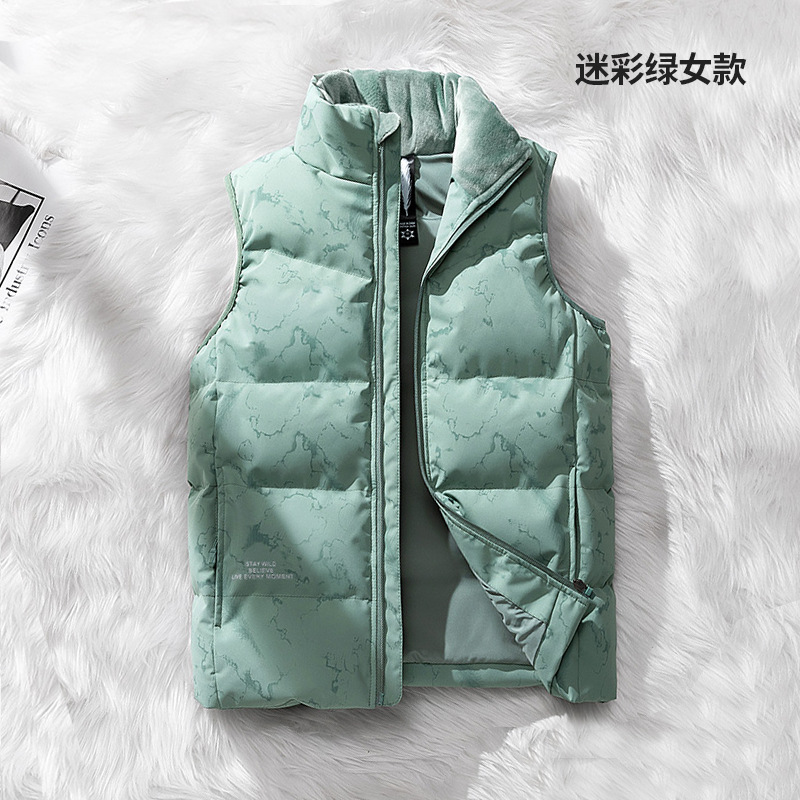 High-end suelto chaleco blanco de color sólido chaleco caliente hombro chaleco de plumón personalizado ropa de trabajo marca de moda hombre image 15