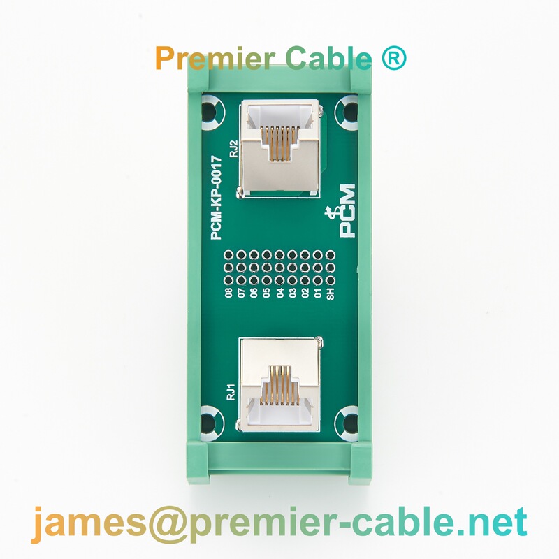 Din Rail Dual Rj45 Interface Module 45-Degree Angle Design Industrial Network Expansion Connector Control Cabinet Din Rail Dual Rj45 Interface Module 45-Degree Angle Design Industrial Network Expansion Connector Control Cabinet