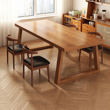 餐桌北欧家用小户型现代简约长方形吃饭桌客厅长条桌椅组合