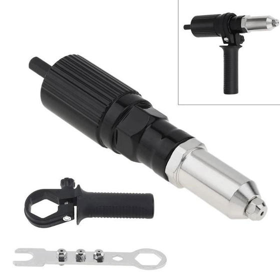 Electric Rivet Gun Rivet Gun Conversion Head Rivet Gun Head Pull Rivet Grab Hand Electric Drill to Rivet Gun Adapter