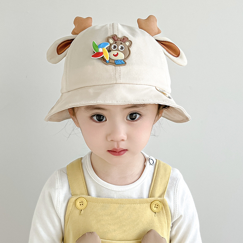 Sombreros para bebés nuevos sombreros de pescadores de dibujos animados para niños y niñas lindos super bonitos sombreros para bebés primavera y otoño sombreros delgados sombreros