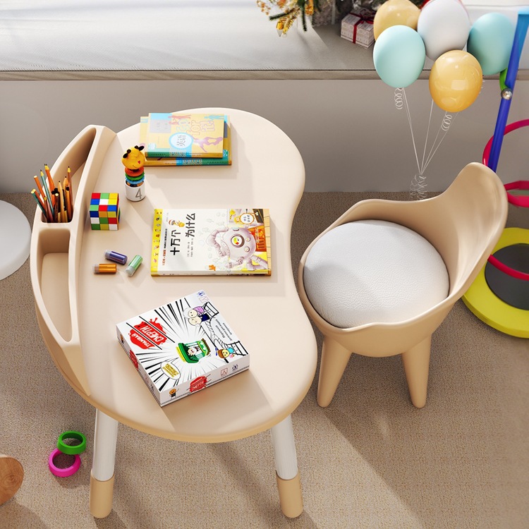 Children's Peanut Table Home Liftable Baby Learning Writing Table Kindergarten Early Education Table and Chair Baby Reading Table