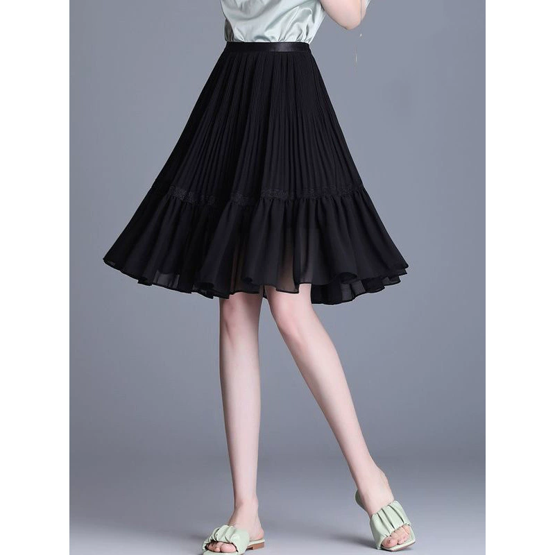 Шелковая короткая юбка для женщин с высокой талией и маленького размера, новинка лета 2025 года, утягивающая и высококачественная плиссированная юбка
