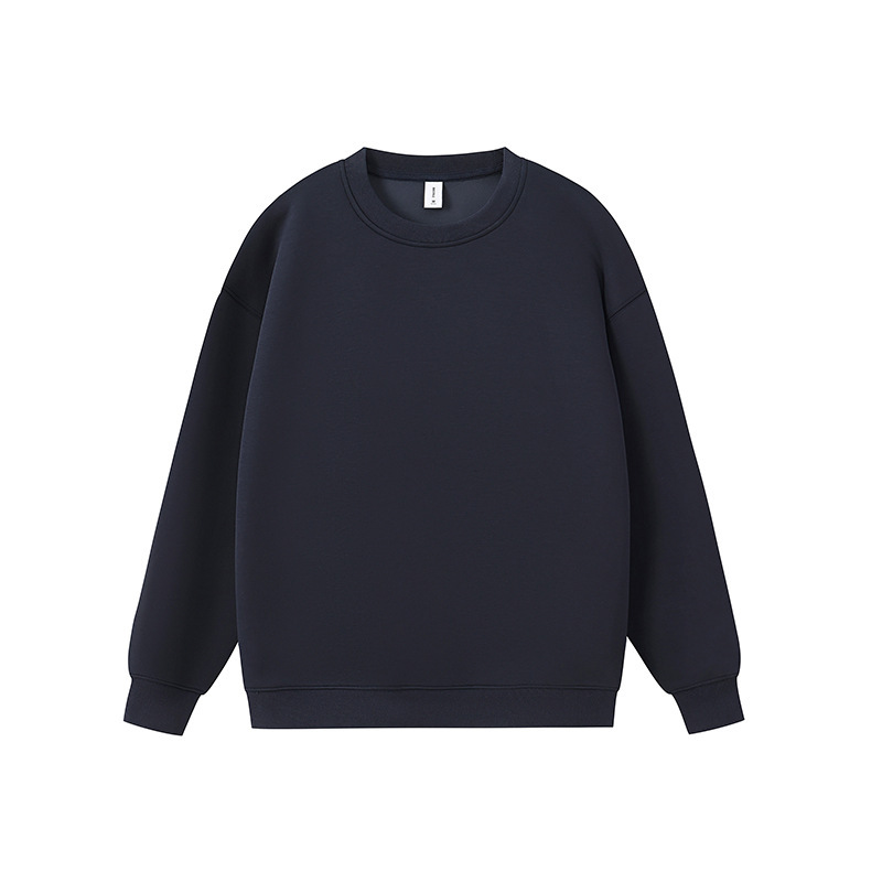 新款重磅工作服外套定制logo纯色美式跨境男装圆领卫衣潮牌高级感|undefined