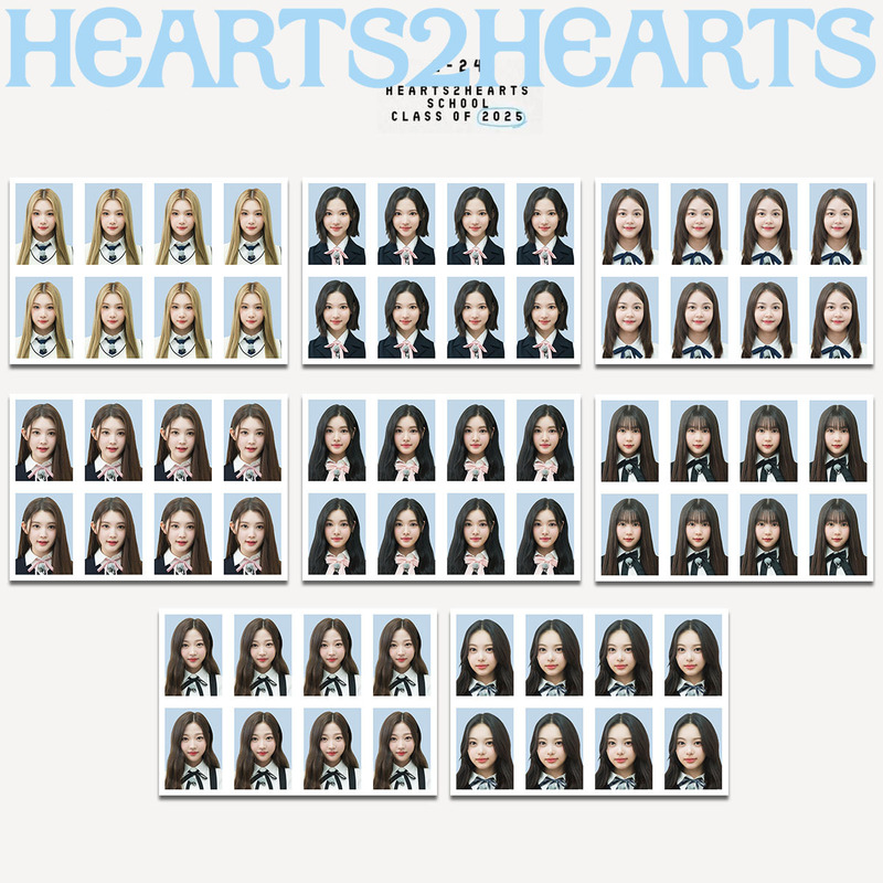 One-inch photo of H2H peripheral ID around Hearts2Hearts Xinmei CHASE Star Ship ID PHOTO