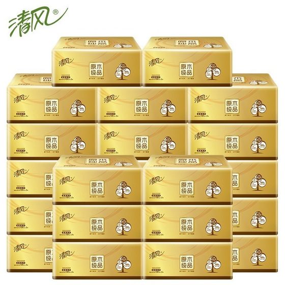 Qingfeng BR14SJ24E Gold Pack Paper Towel Whole Box 24 Large Pack Baby Paper Towel Paper Toilet Paper Napkin Home