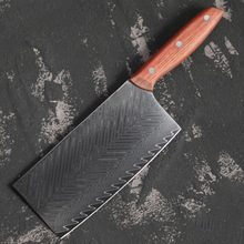 精品大马士革菜刀厨房刀具家用锋利切片刀切肉刀厨师专用