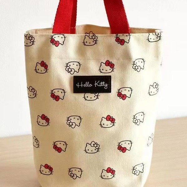 Bolsa de mano portátil de oficina transfronteriza, bolsa de lona, lindo tipo de cubo, bolsa de cubo portátil, bolsa de mano de Baoma