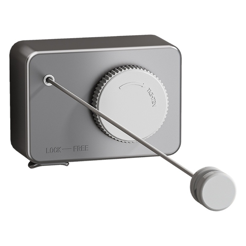Tendedero de Cuerda Retráctil para Interiores y Exteriores, sin Necesidad de Taladrar, para Baño, Balcón, con Cable de Acero, Universal image 1