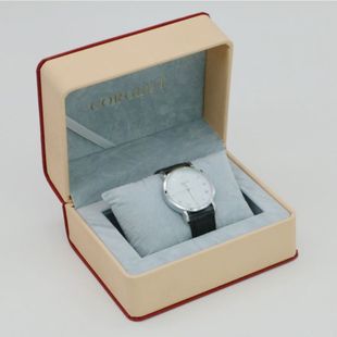 Factory Wholesale Watch Case Gift Box High-End Pu Leather Watch Case Flip Watch Storage Box Display Packaging Box