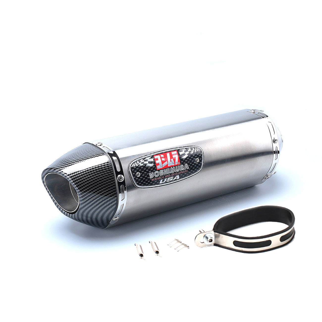 Motorcycle carbon fiber exhaust pipe modified exhaust pipe tail section Yoshimura R77 tail throat QJmoto race 600/spring breeze