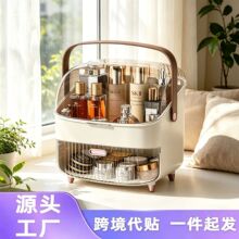 高级感化妆刷收纳筒梳妆台笔刷桶桌面化妆刷子口红防尘桌面收纳盒