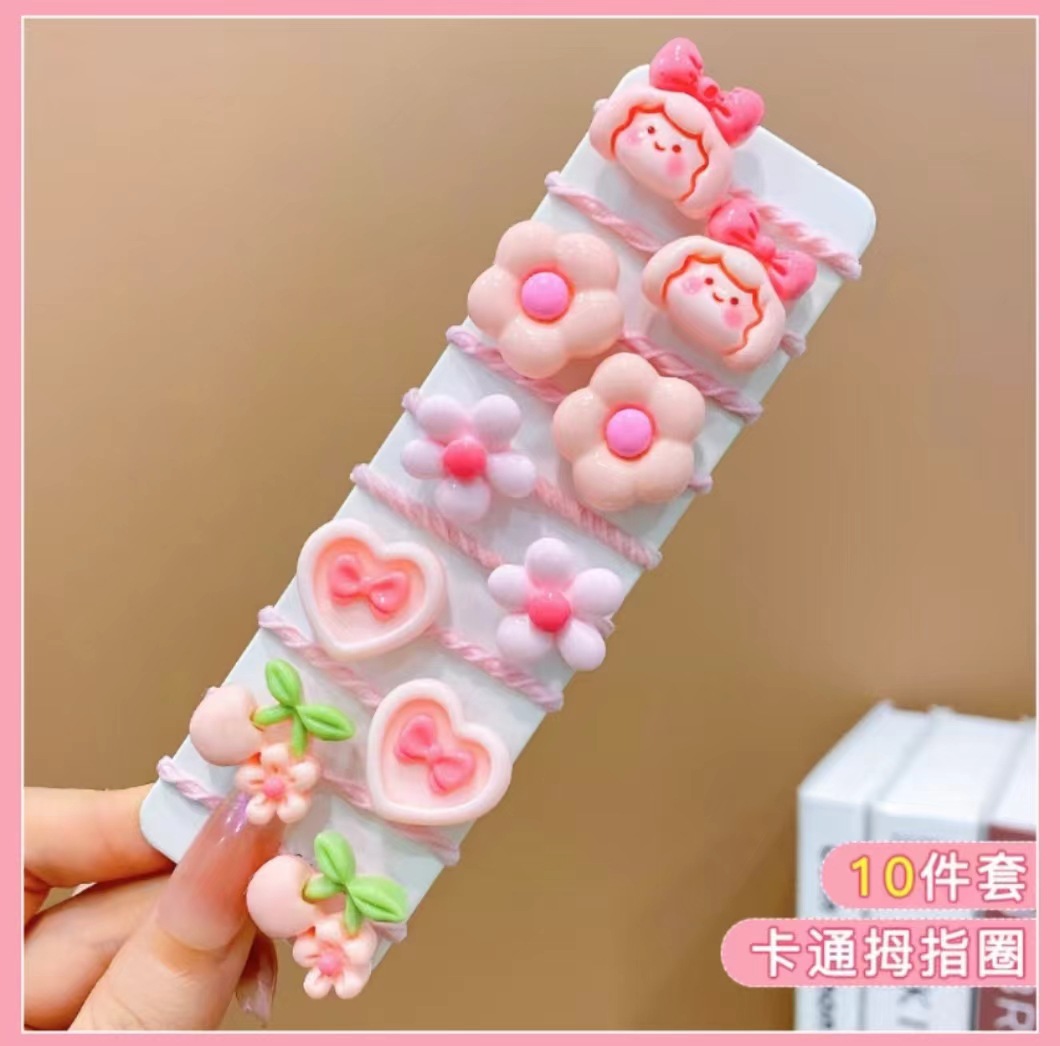 Niños de dibujos animados banda de goma niñas lindas bebés cuerdas de cabello elásticas no lastimas cuerdas de cabello pequeñas adornos para el cabello