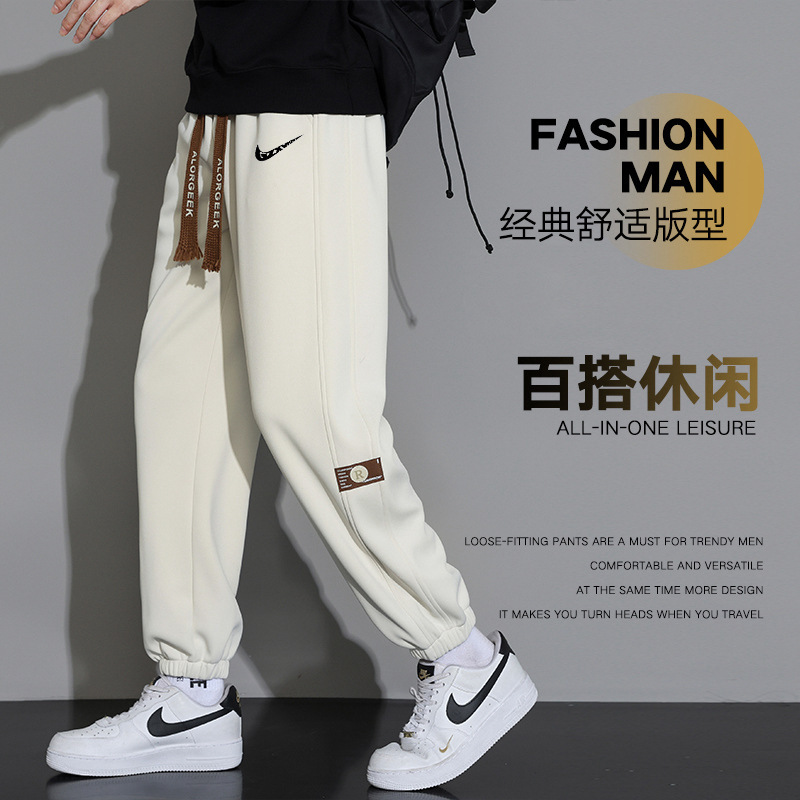 Men's Casual Pants Spring 2025 New Style Loose Jogger Cargo Sports Wide-Leg Sweatpants American Trendy Brand