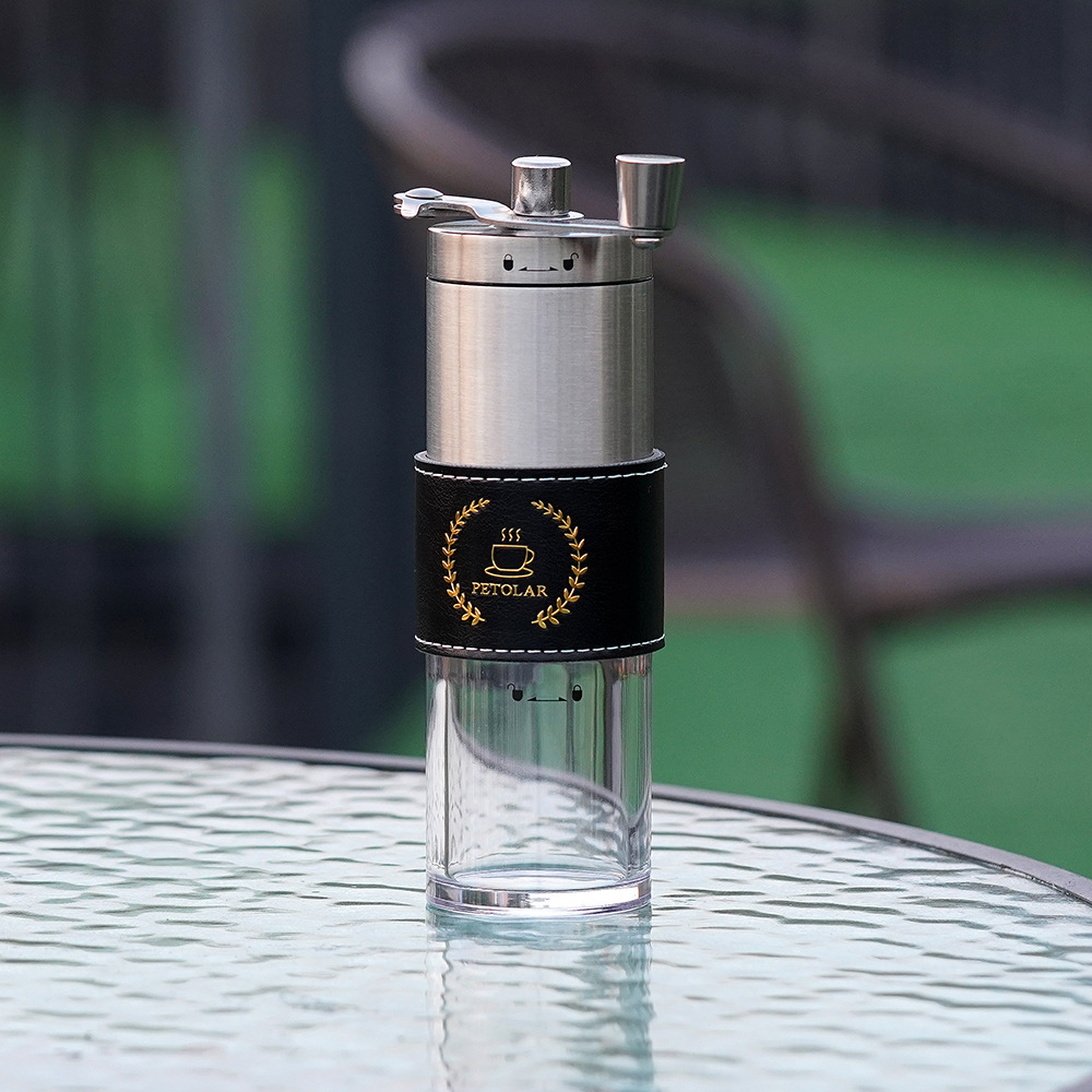 Nuevos regalos de vacaciones, juegos de café de acero inoxidable portátiles al aire libre, juegos de tazas de café de picnic