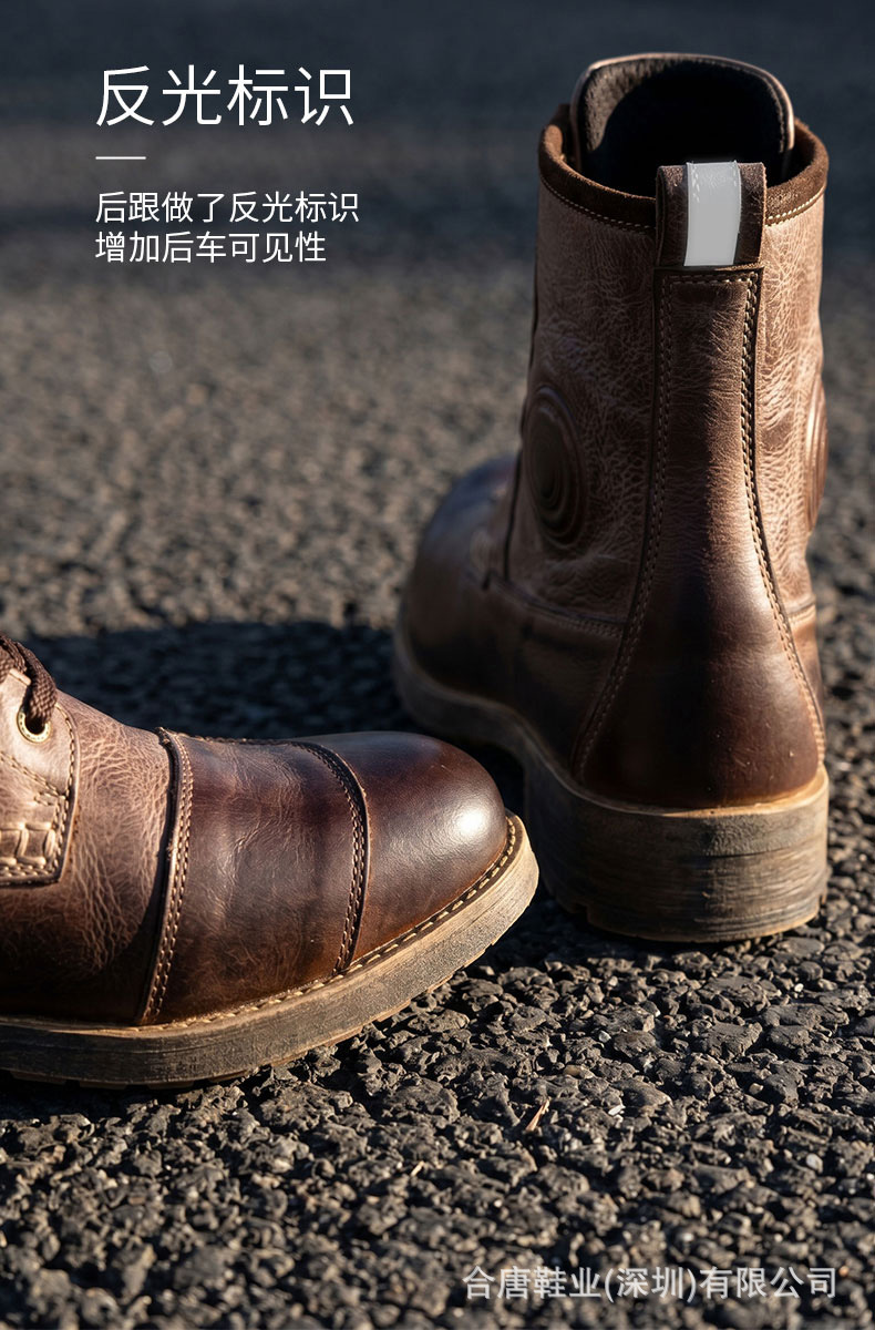 arcx Yakuqi L60900 Motorcycle Retro Riding Boots Non-Slip Road Waterproof Casual Cowhide Boots