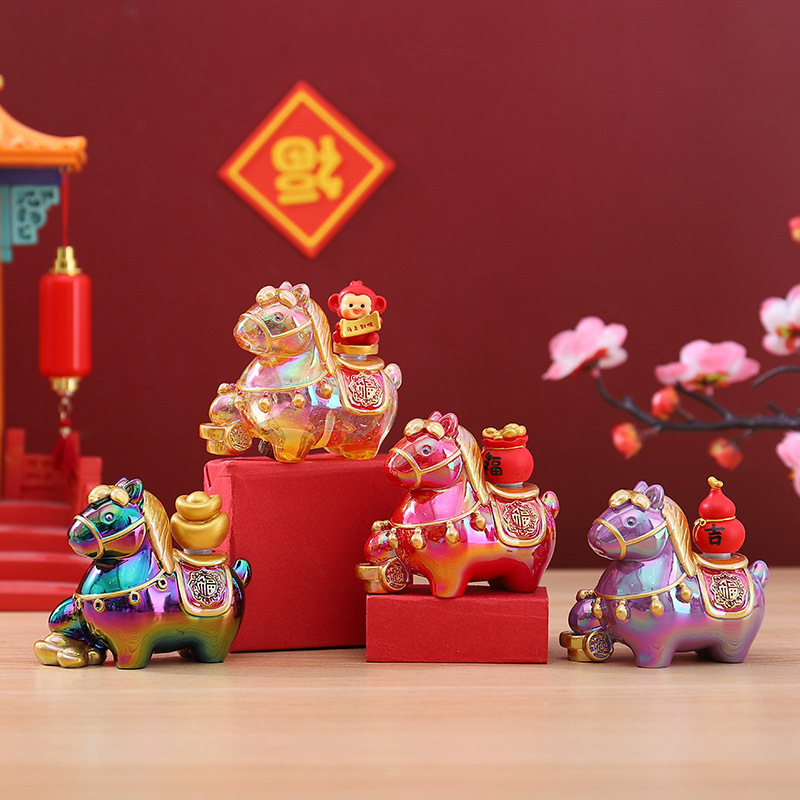 马年礼物批发神马都有盲盒网红热卖客厅玄关装饰工艺品创意潮玩|undefined