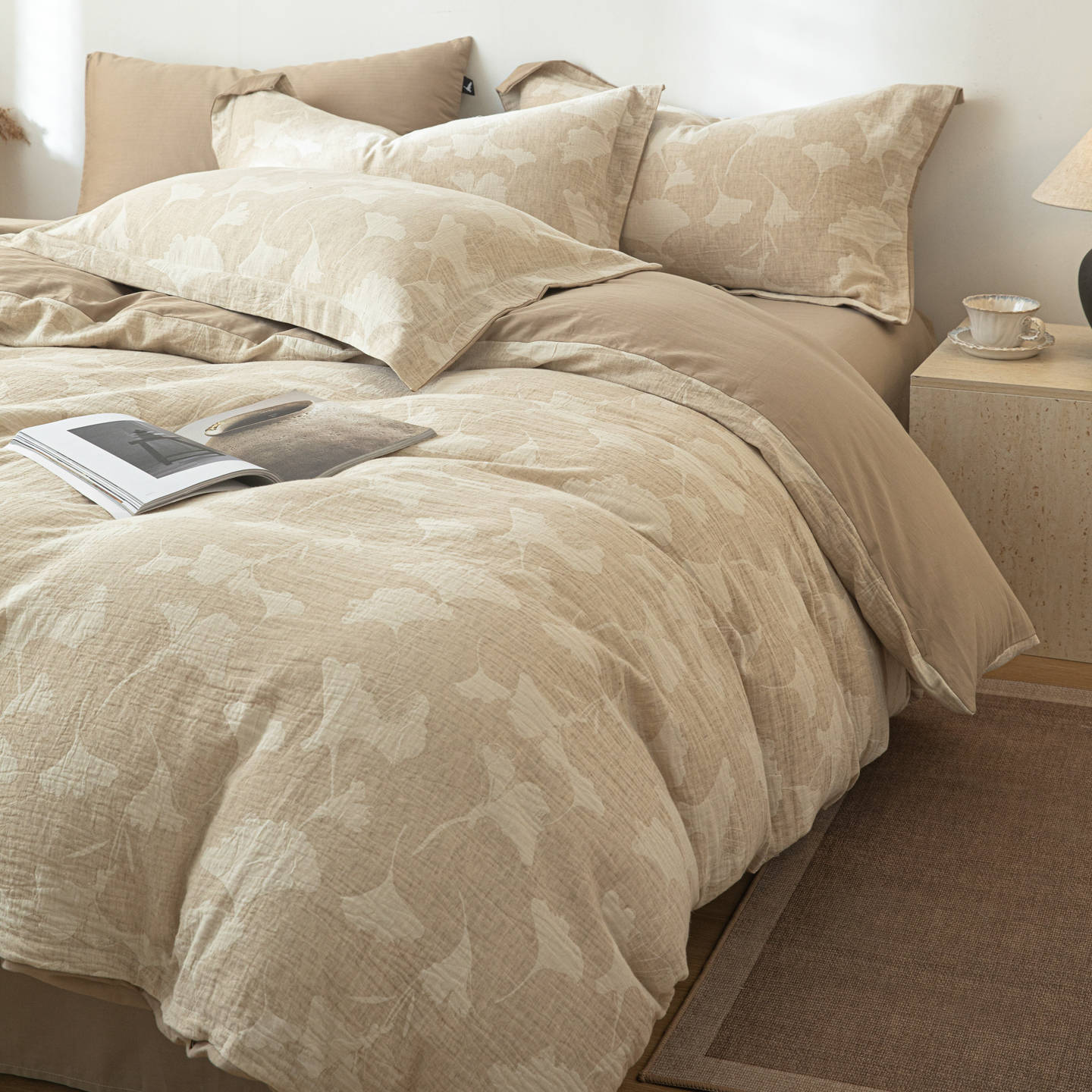 Cama de algodón ligera de lujo de cuatro piezas de algodón puro cuatro estaciones generales 2025 nuevas sábanas de cama 4