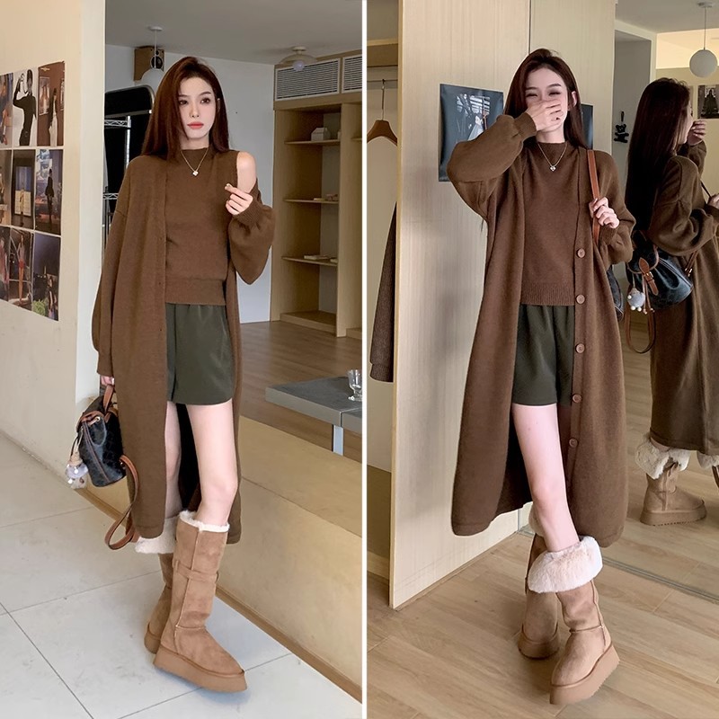 現物秒発 ~ 東北ベルベット2024冬に雪地靴を履いている女性の厚い底は痩せていて膝ブーツを通すことができない