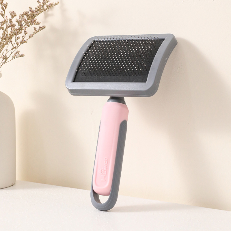 Pein de gato para mascotas curva cojín de aire aguja pein de gato flojo para eliminar el pelo flotante artefacto mágico para perros para abrir nudos pein de gato limpiador de pelo