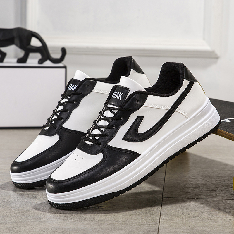 2024 New Men's Shoes Thick-Soled Korean Style Student Shoes Female Internet Celebrities Men's and Women's Casual Shoes Trbottomy Couple Shoes Dropshipping