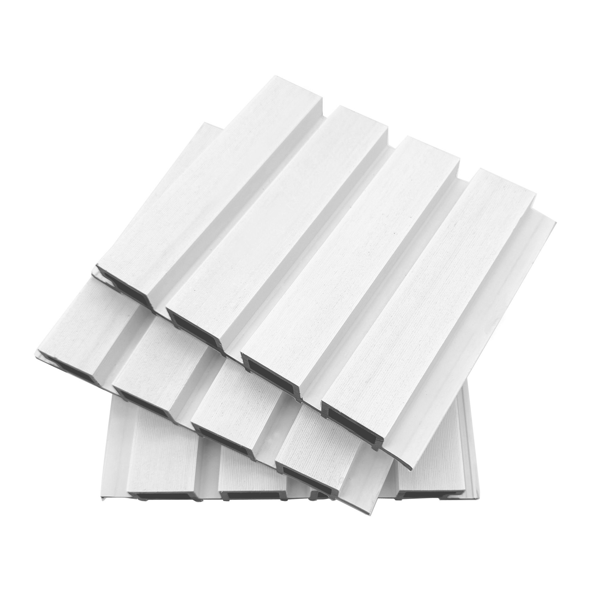 Tablero de madera-plástico co-extruido de segunda generación Tablero DE LA Gran Muralla 219*26 tablero de rejilla cóncavo convexo decoración del hogar tablero de pared interior al aire libre anticorrosión Madera