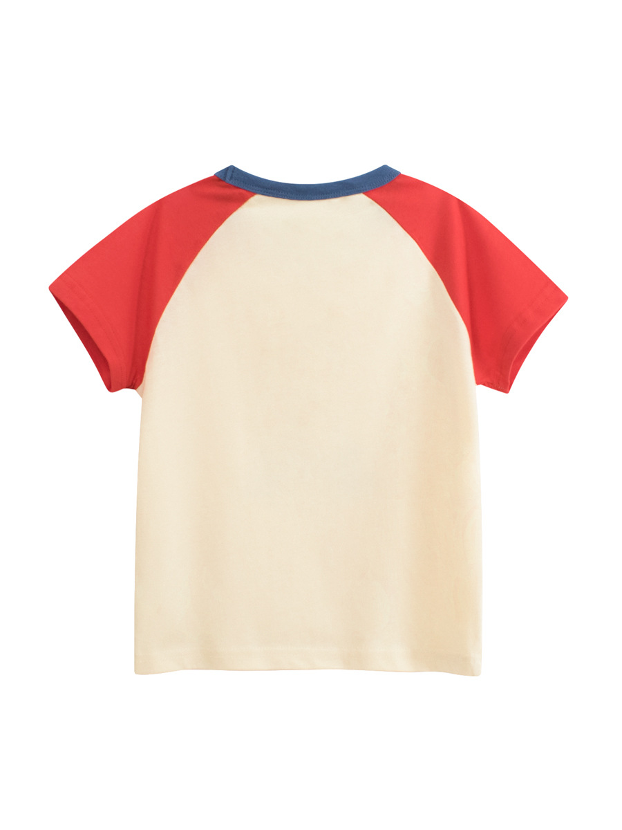Ropa Infantil 27kids, Verano 2026, Nuevo Estilo, Camiseta de Manga Corta para Niños, Estilo Coreano, Camisetas Raglán con Dibujos Animados para Niños, Venta al Por Mayor image 6