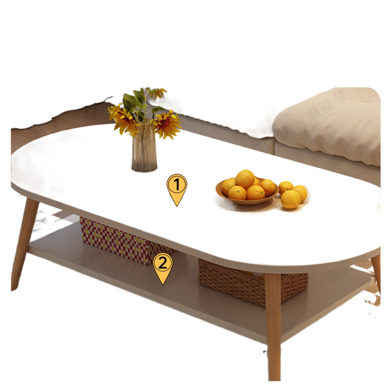 Mesa de té pequeña casa pequeña mesa de almacenamiento sala de estar doméstica simple mesa de té creativa moderna mesa de té de alquiler de casa de viento