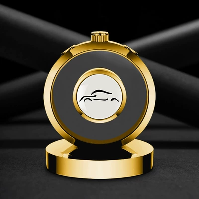 Perfplant seat — Long-Lasting - comes-with-1-bottle-blue-ocean-perfume-gold-alloy-ornament-please-specify-the-car-model-in-the-order-notes-default-is-a-small-car-emblem