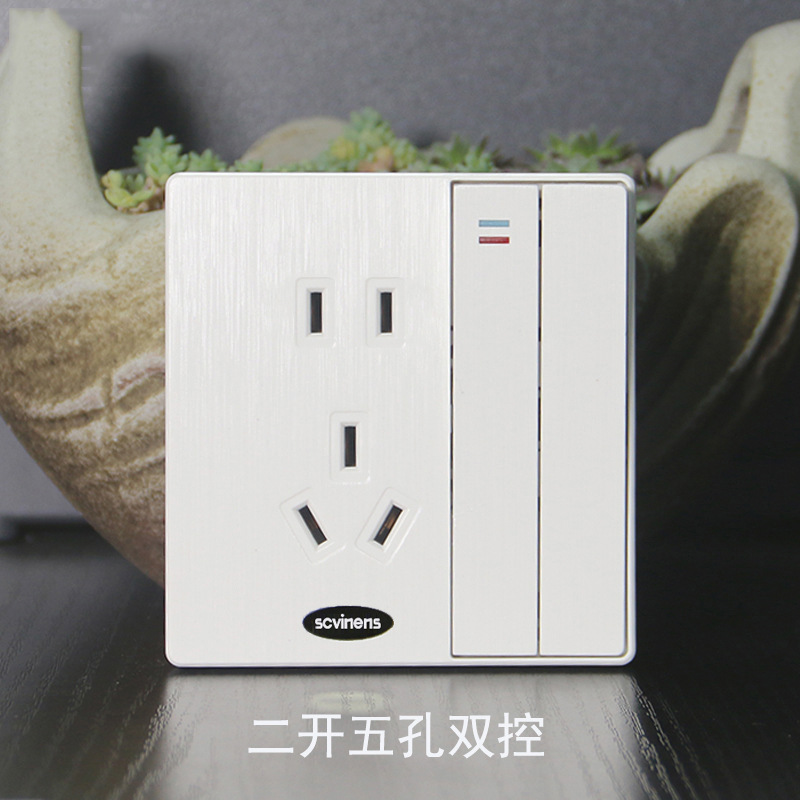 Two-opening, five-hole double