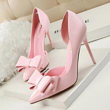 V 42947 Elegant Bow High Heels ����������߸�Ь �羳ŷ��
