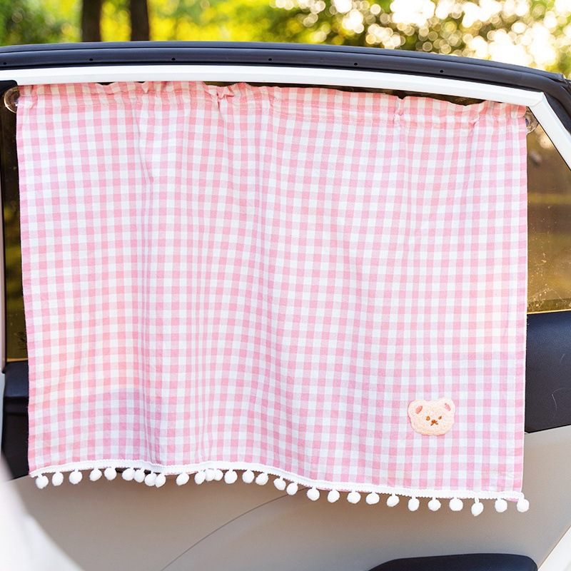 Ins car sun protection heat insulation sunshade children's cartoon suction cup side window car side block baby car interior shading
