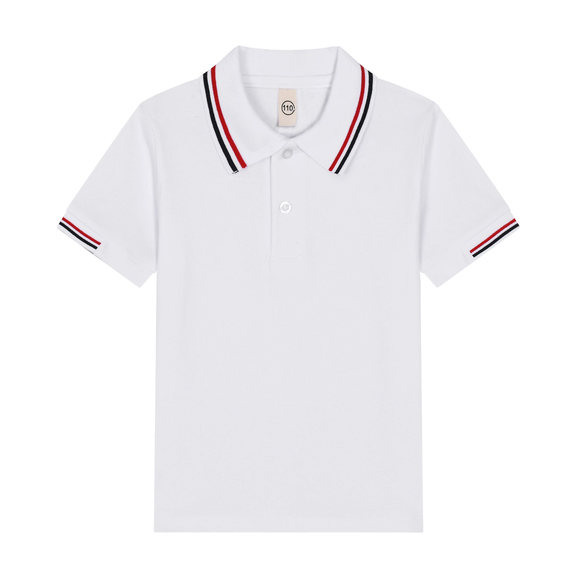 Белая polo-рубашка для детей, школьная форма для начальной школы, комплект для мальчиков, футболка с коротким рукавом
