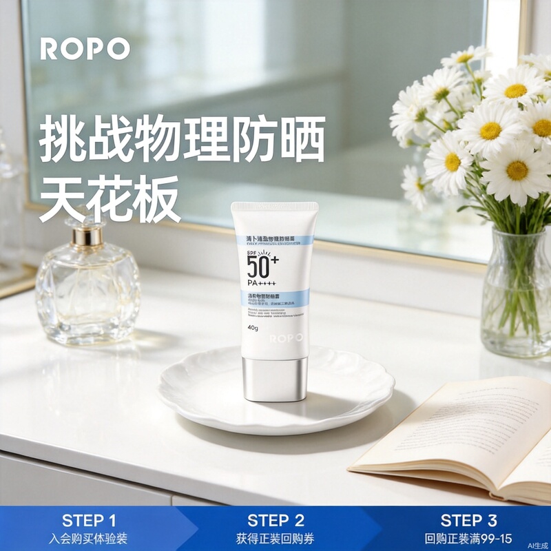 Ropo Sunscreen for Women, Isolation Body and Face Sunscreen, Uv Protection Spf50+, Student Moisturizing, Refreshing Protection Ropo Sunscreen for Women, Isolation Body and Face Sunscreen, Uv Protection Spf50+, Student Moisturizing, Refreshing Protection