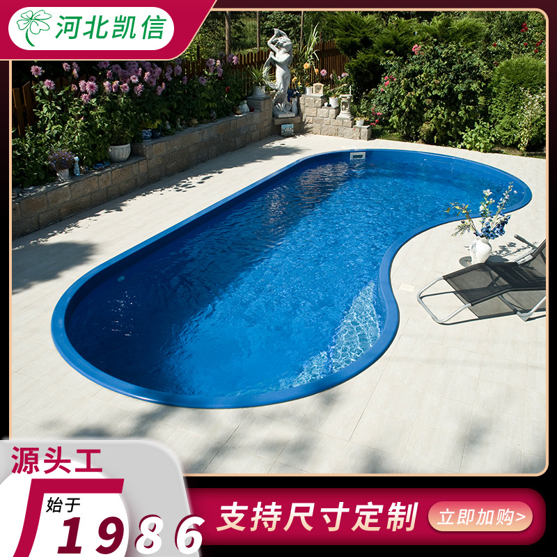 Piscina de fibra de vidrio de diseño personalizado, de forma irregular, jacuzzi, piscina exterior para uso doméstico, casa de huéspedes, villa, modelo de piscina, spa